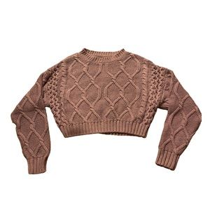 Light purple Aeropostale cropped knit sweater